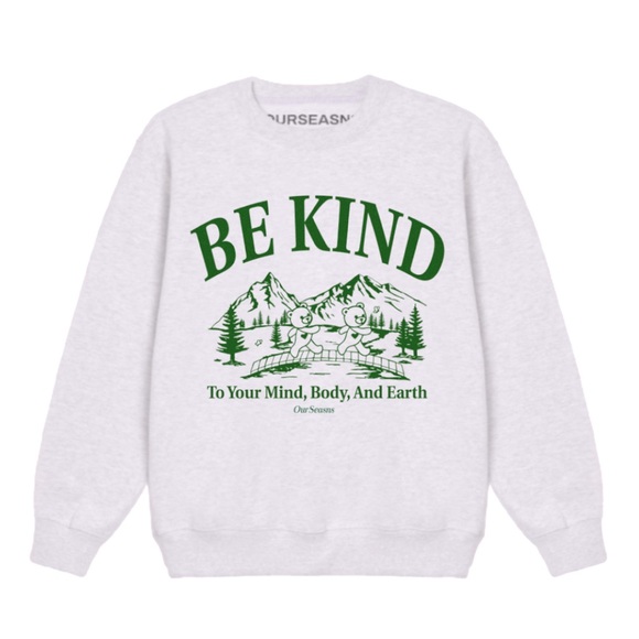 OURSEASNS Other - OURSEASNS AZ Mind, Body, And Earth Teddy Crewneck